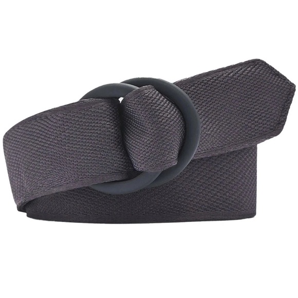 Peter Millar Steel Gray Performance O-Ring Belt ME0XA515